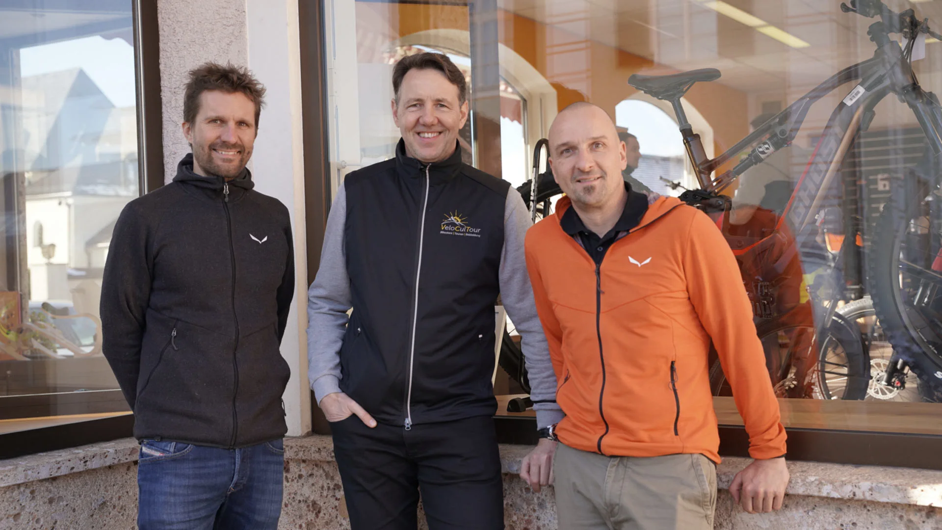Das Team von Velocultour Austria - Florian Lhotka, Kai Nüchter und Christian Wagner.